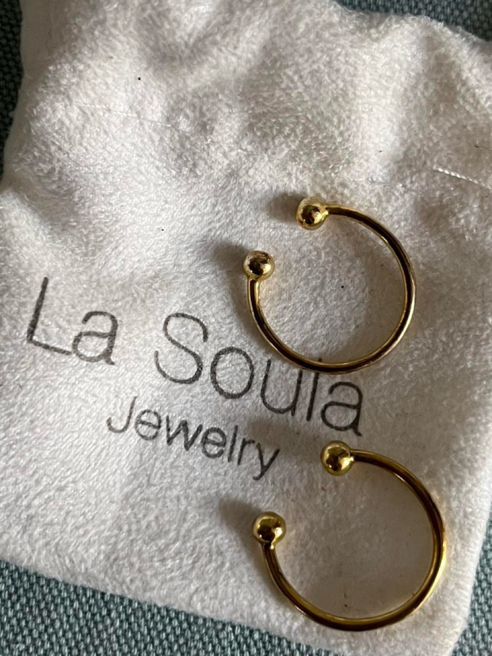 La Soula Gold Open Rings, Diamond Chip - Polished Gold Rachel Zoe Box of Style